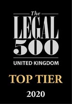 Legal 500 Top Tier 2020